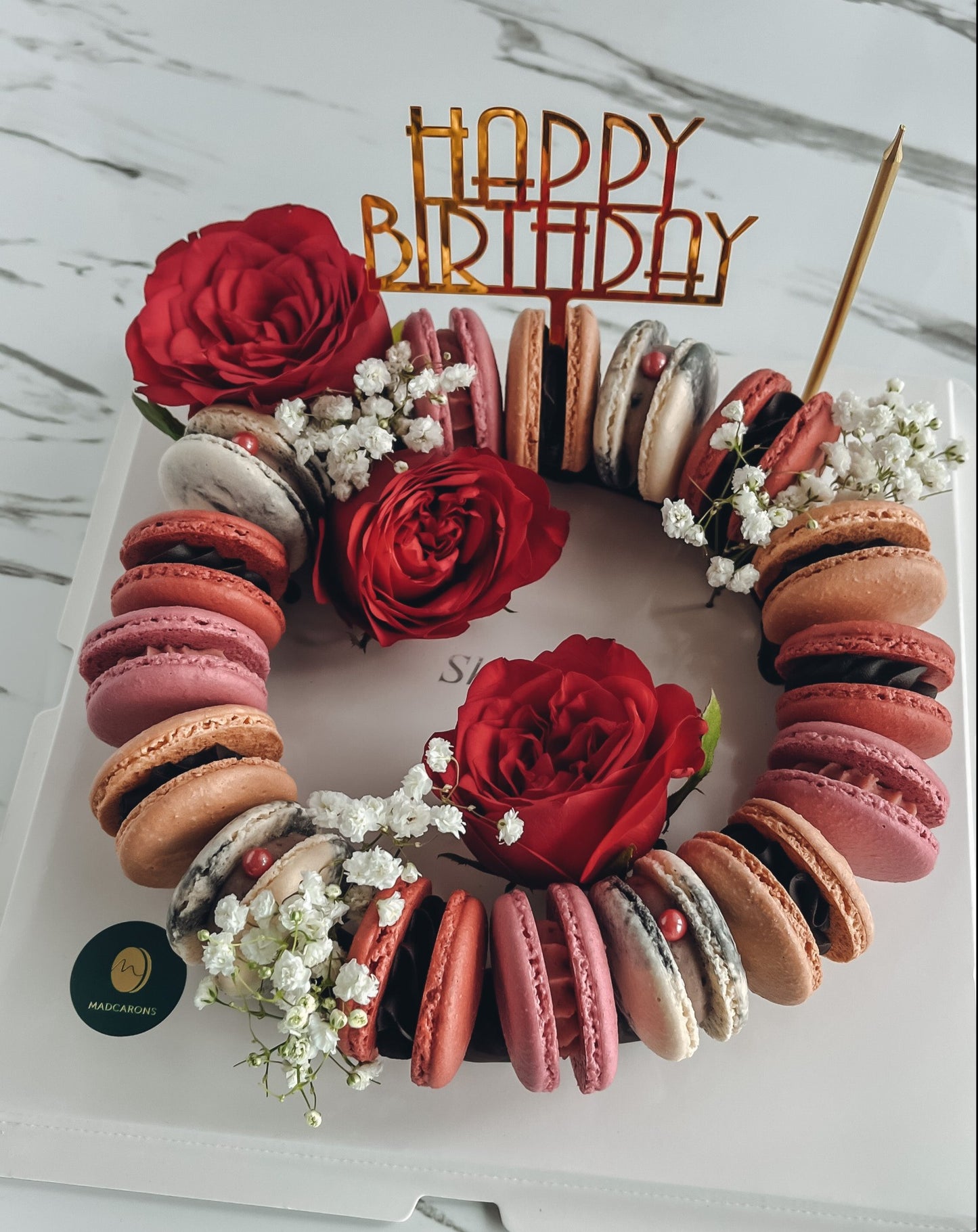 Bold Macaron Wreath