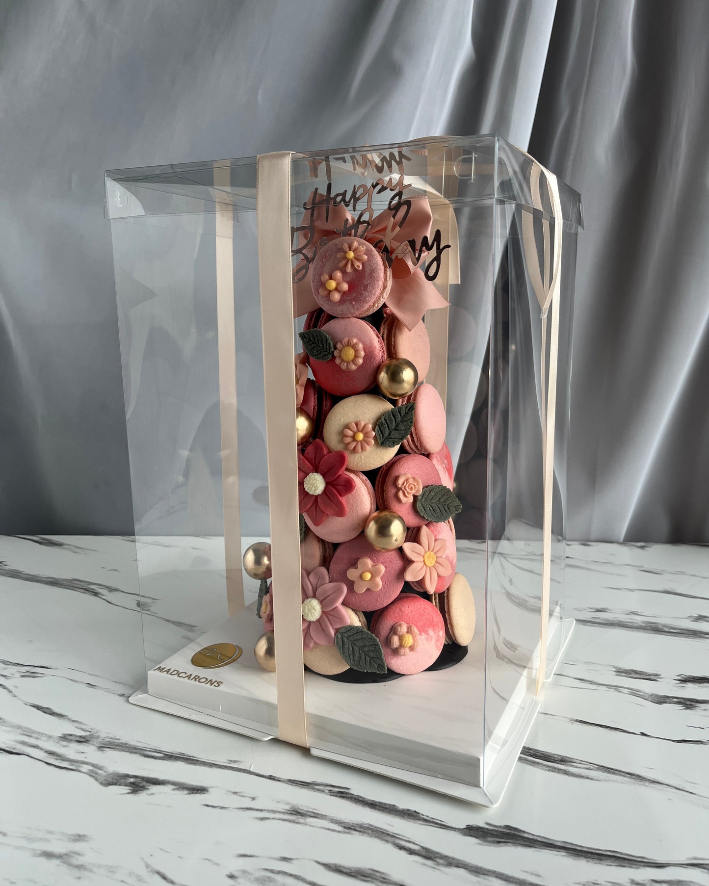 Pink Theme Macaron Tower