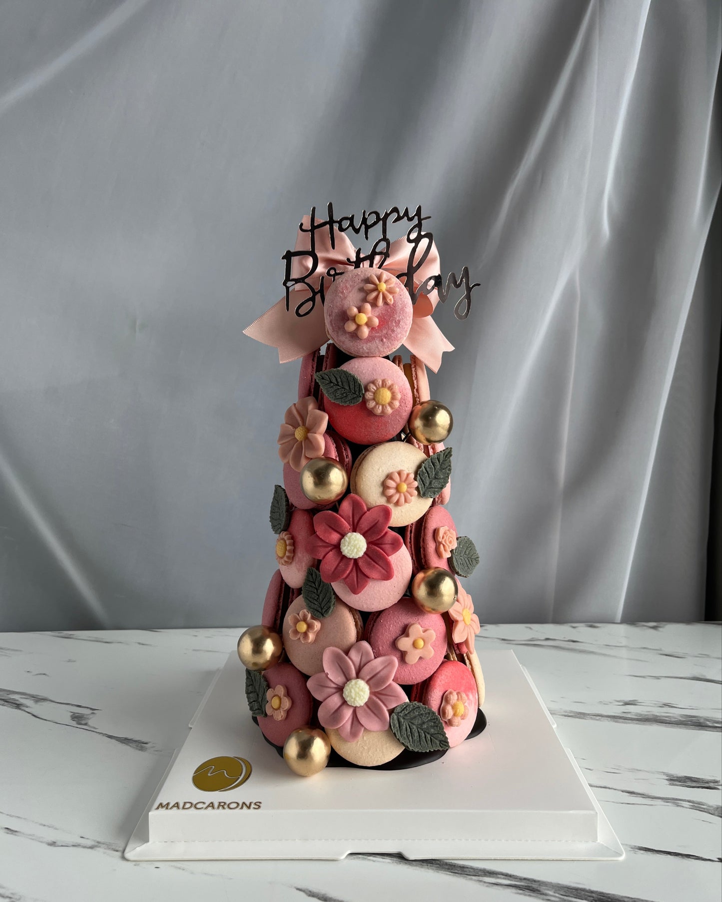 Pink Theme Macaron Tower